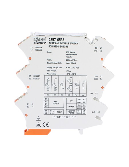 Wago 2857-533 TVS TEMP-RTD 1NO swtich per valore di soglia